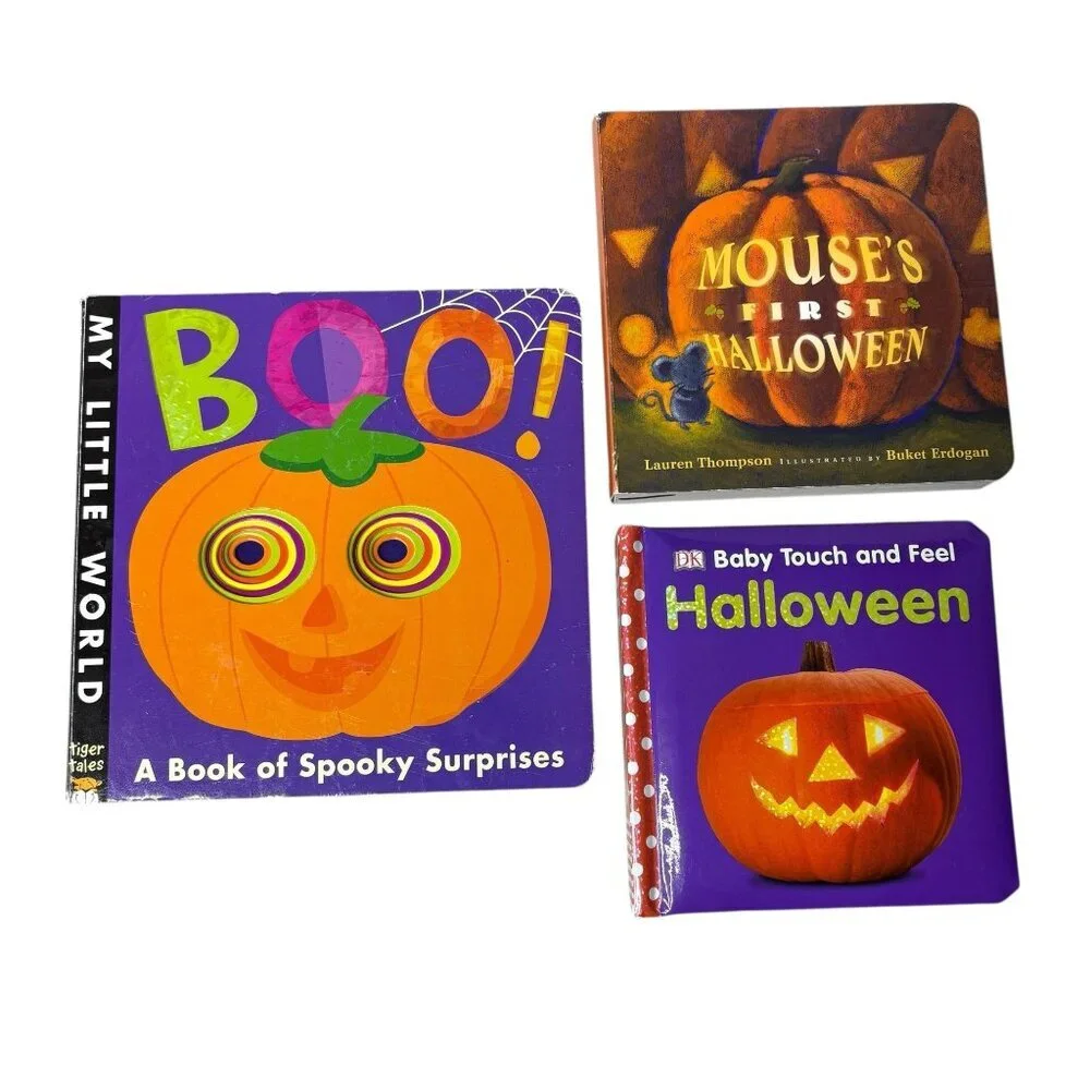 Halloween Board Book Bundle Toddler Baby October Fall Spooky